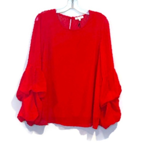 HEIMISH USA Tops - Heimish Blouse Size 1X Red Top